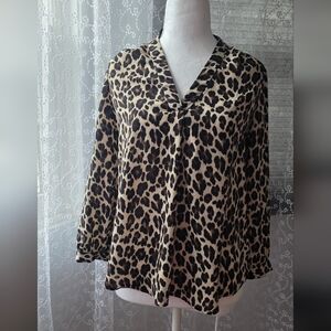 Vince Camuto Animal Print Blouse